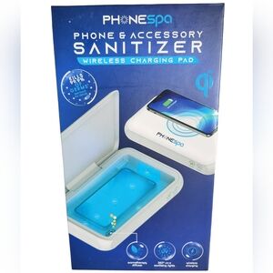 Tzumi 7609 ION UV Phone & Accessory Sanitizer w/Wireless Charging NEW Sealed